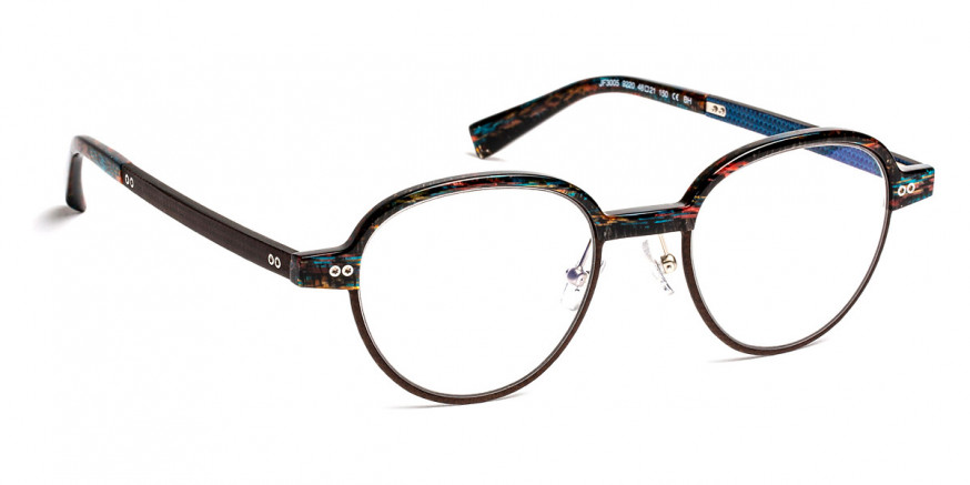 J. F. Rey™ JF3005 9220 48 - Tissu Brown/Blue/Fiber Glasses Brown