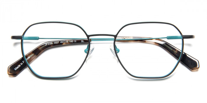 J. F. Rey™ JF3028 0027 49 - Black/Blue Peacock