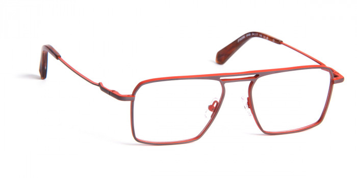 J. F. Rey™ JF3029 B0430 54 - Gray Gun/Red