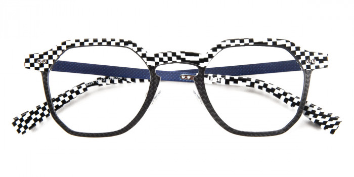 J. F. Rey™ JF3034 0010 47 - Checker Black/White/Carbon