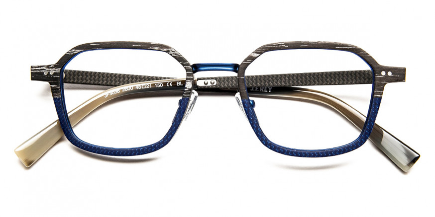 J. F. Rey™ JF3038 2800 48 - Black Wood/Fiber Glasses Blue/Navy
