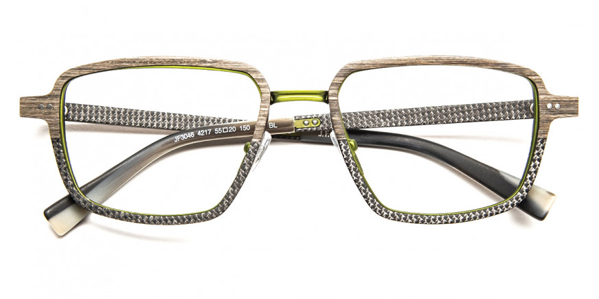 J. F. Rey™ JF3046 4217 55 - Wood/Fiber Glasses Brown/Green
