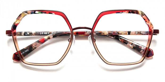 J. F. Rey™ JF3060 3691 53 - Gradient Burgundy/Flower/Pink