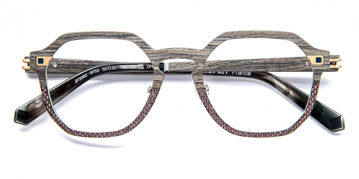J. F. Rey™ JF3082 9755 50 - Wood and Fiber Glasses Brown Alu