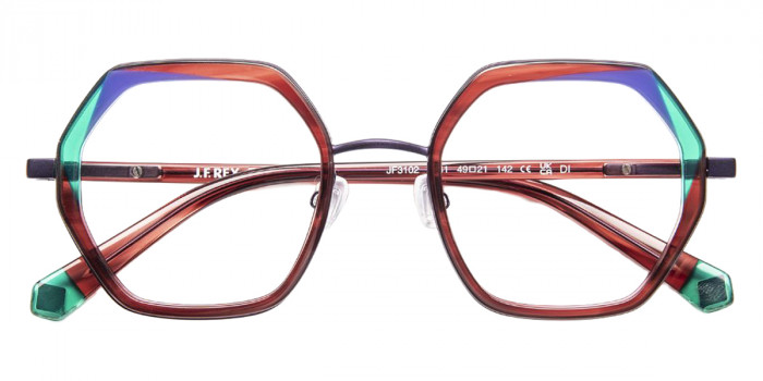 J. F. Rey™ JF3102 3641 49 - Burgundy/Green/Blue