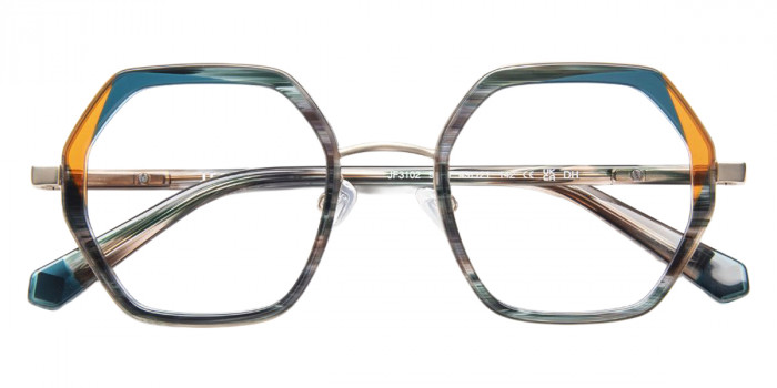 J. F. Rey™ JF3102 9044 49 - Horn/Green/Copper/Gold