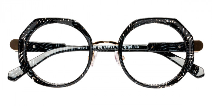 J. F. Rey™ JF3118 0055 47 - Black Glitter/Shiny Gold