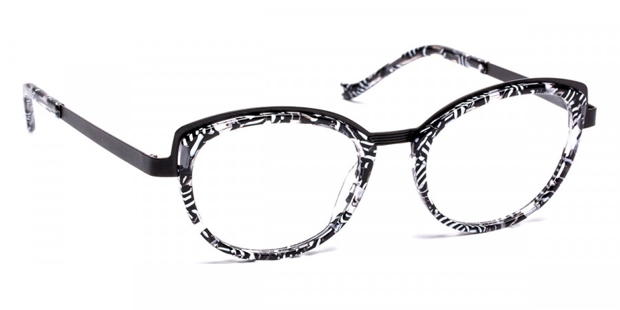 J. F. Rey™ Lolly 0010 48 - Black/White Lace/Black