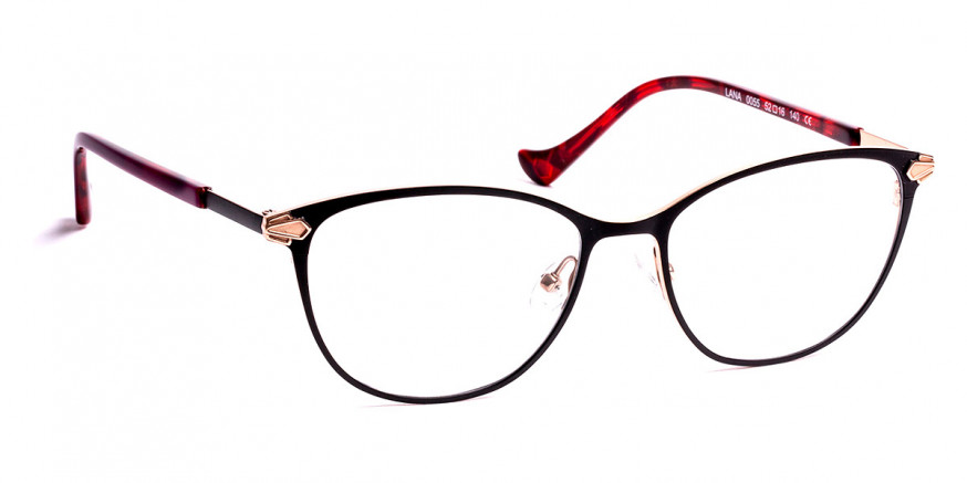 Color: Satin Black/Pink Gold (0055) - J. F. Rey JFRMLANA005552