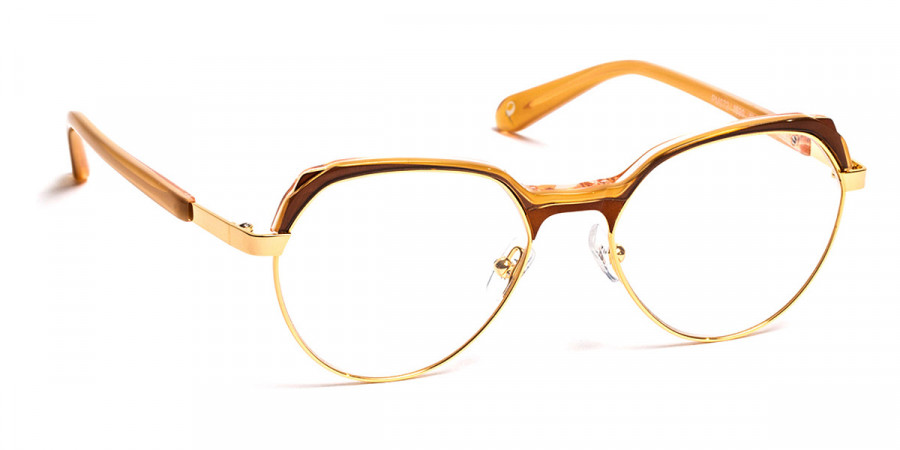 J. F. Rey™ PM072 1590 49 - Pink/Brown/Shiny Gold