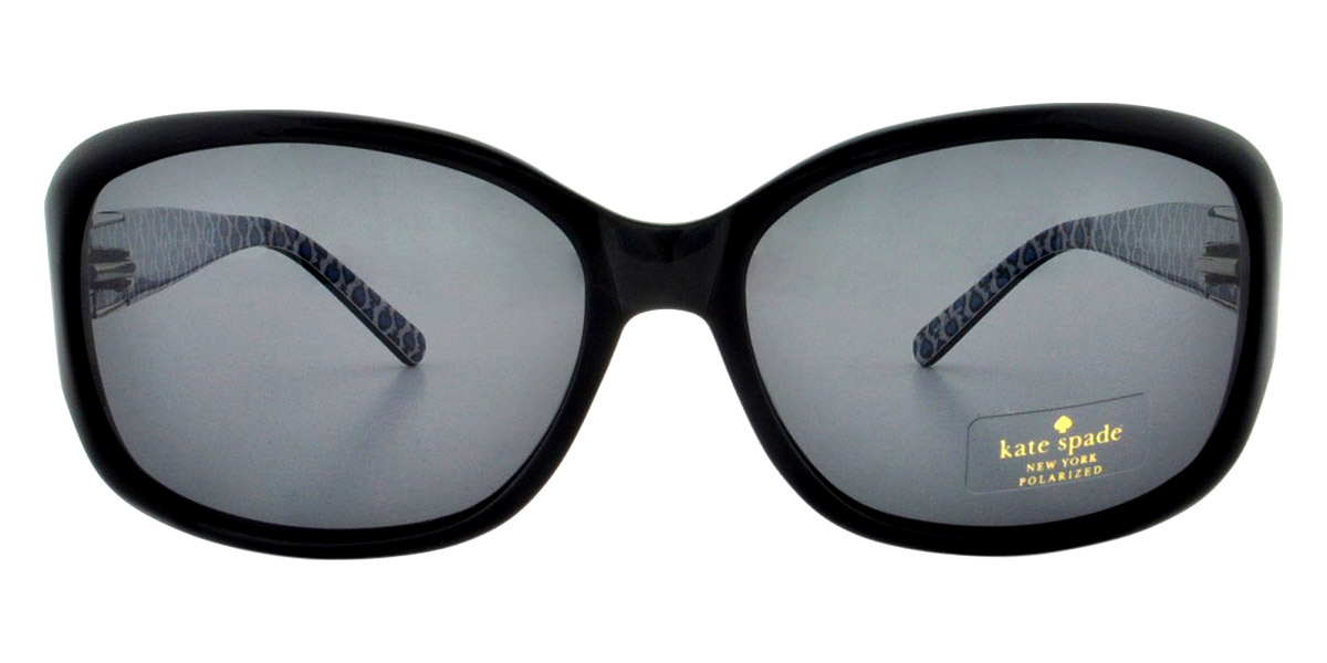 Kate Spade Annika P S JEDPRA 56 Black Blue Spades Sunglasses