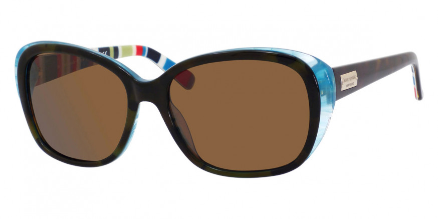 Kate Spade™ HILDE/P/S US X71PVW 54 - Olive Tortoise Turquoise Striped
