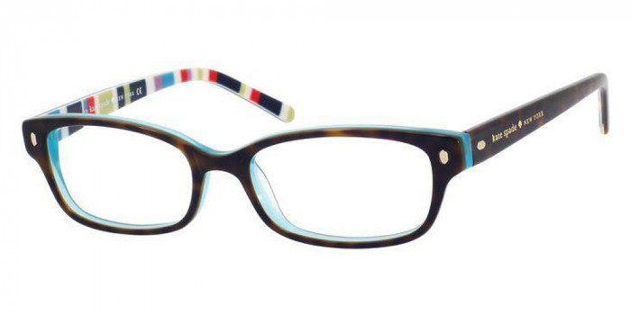 Kate Spade™ LUCYANN 0X77 51 - Tortoise Aqua Striped