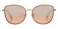Red Gold / Silver Mirrored Shaded Brown