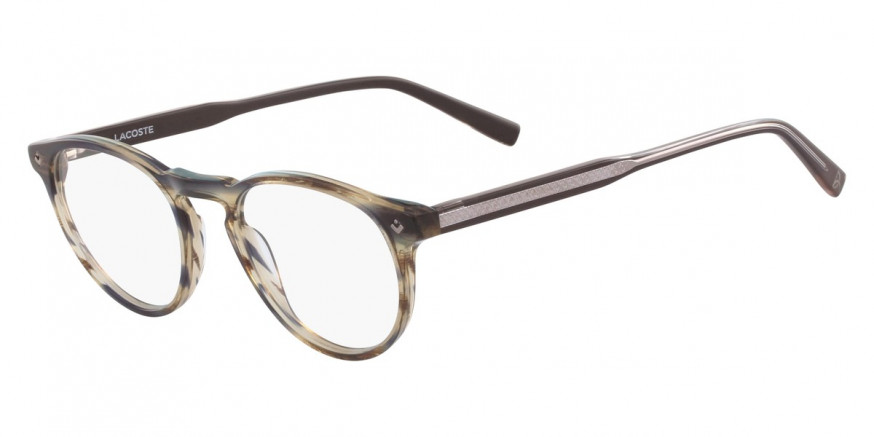 Echt Geduld licentie Lacoste™ L2601ND 210 48 Striped Brown Eyeglasses