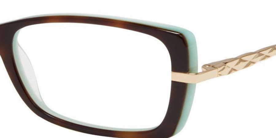 Color: Havana Aqua (0GHG) - Liz Claiborne LZC6590GHG53