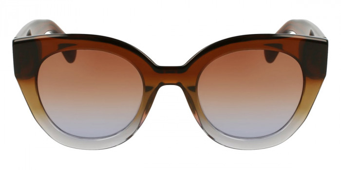 Longchamp™ LO750S 208 49 - Transparent Gradient Brown/Azure