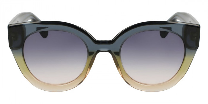 Longchamp™ LO750S 434 49 - Transparent Gradient Blue/Beige