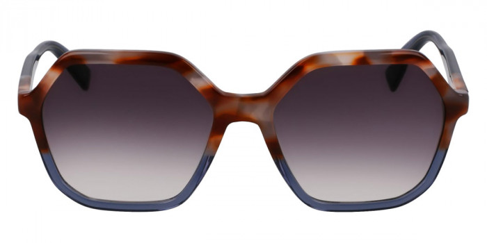 Longchamp™ LO760S 261 56 - Brown Gray Havana/Azure