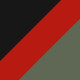 Black on Red / Dark Green