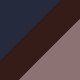 Shiny Striped Blue Brown / Gradient Violet