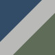 Blue on Rubber Gray / Dark Green
