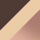 Brown Transparent on Pink/Pale Gold