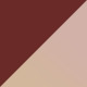 Solid Burgundy / Gradient Pink Gradient Brown