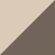 Ivory / Dark Brown