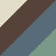 Ivory Brown Horn / Petrol Green