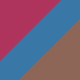 Pink on Rubber Blue / Dark Brown