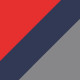 Red on Blue / Gray Black Mirrored