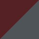 Semi Matte Full Wine Red / Dark Gray