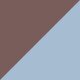 Shiny Dark Brown / Blue