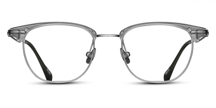 Matsuda™ M2048 MGC-AS 48 - Matte Gray Crystal/Antique Silver