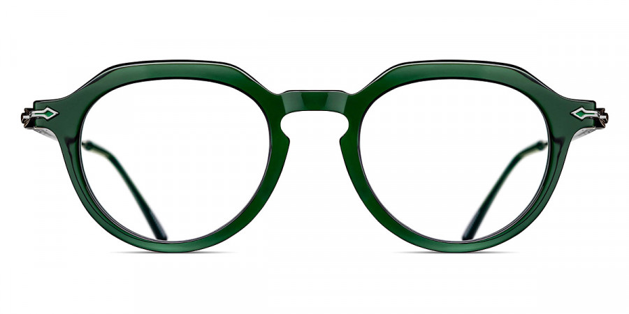 Matsuda™ M2057 BGN-BS 47 - Bottle Green/Brushed Silver