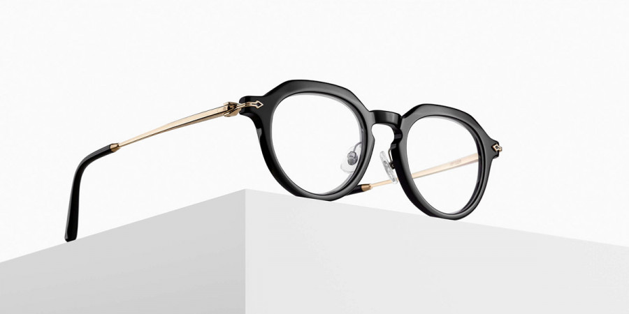 Color: Black/Pale Gold (BLK-PG) - Matsuda MTDM2057BLK-PG47