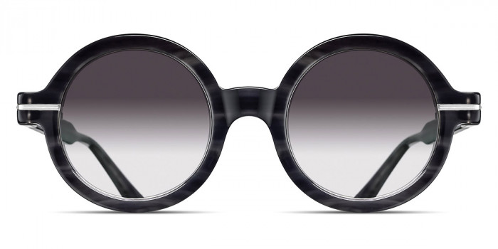 Matsuda™ M2059 BKS-BS 48 - Black Stripe/Brushed Silver