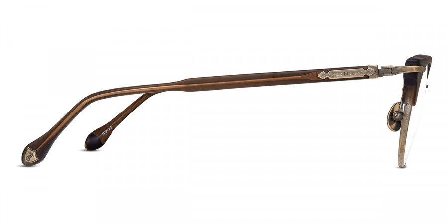 Color: Matte Taupe/Antique Gold (MTP-AG) - Matsuda MTDM2061MTP-AG49