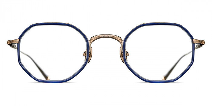 Matsuda™ M3086-I BG-NVY 45 - Brushed Gold/Navy