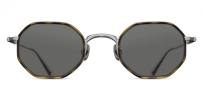 Matsuda™ M3086-I Sun BS-KHT 45 - Brushed Silver/Khaki Tortoise