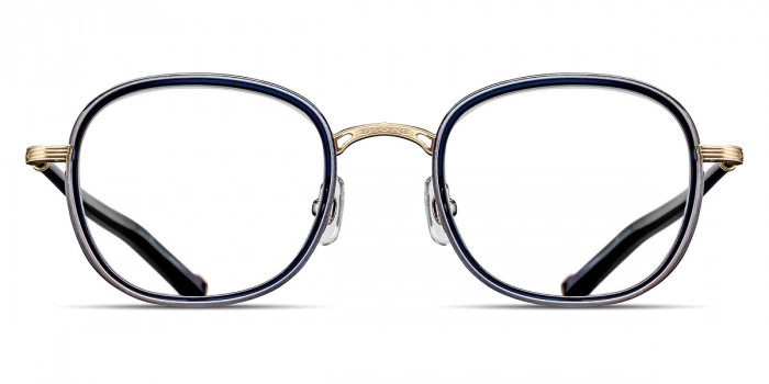 Matsuda™ M3126 BG-DNC 49 - Brushed Gold/Dark Navy Crystal