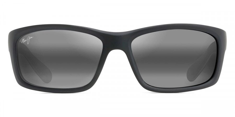 Maui Jim™ KANAIO COAST 766-02MD 61 - Matte Soft Black with White and Blue