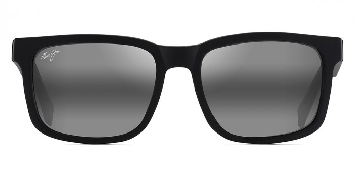 Maui Jim™ STONE SHACK 862-02 56 - Matte Black with Crystal Tips