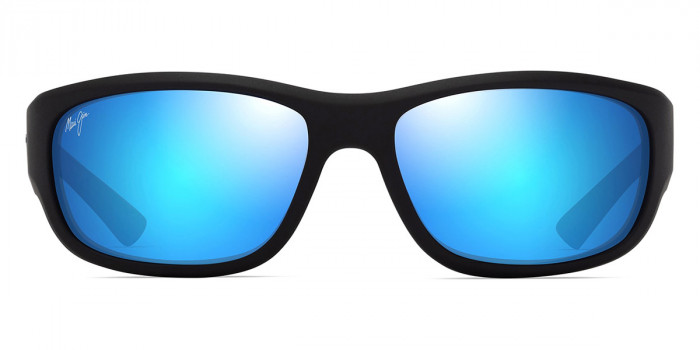 Maui Jim™ MA'UKELE B682-02A 64 - Matte Black/Blue