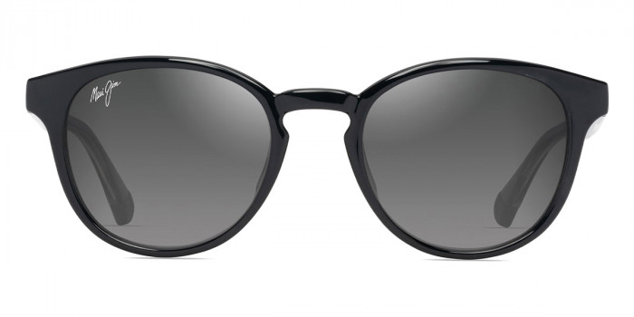 Maui Jim™ HIEHIE GS636-14 50 - Shiny Black with Trans Light Grey
