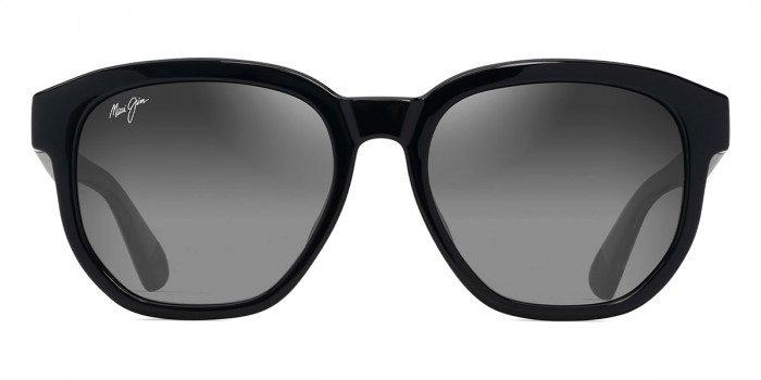 Maui Jim™ AKAHAI ASIAN FIT MM646-013 56 - Shiny Black with Trans Light Gray