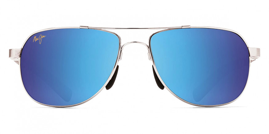 Maui Jim™ GUARDRAILS MM327-012 58 - Silver with Blue and Light Blue