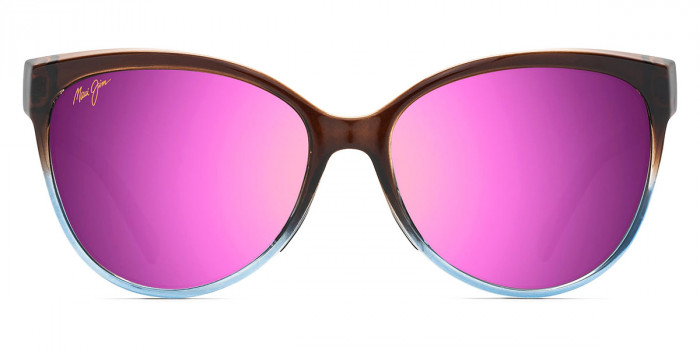 Maui Jim™ OLU'OLU MM537-009 57 - Translucent Dark Chocolate with Blue