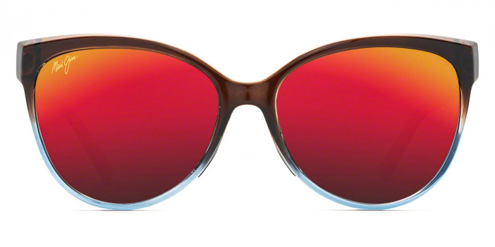 Maui Jim™ OLU'OLU MM537-041 57 - Translucent Dark Chocolate with Blue